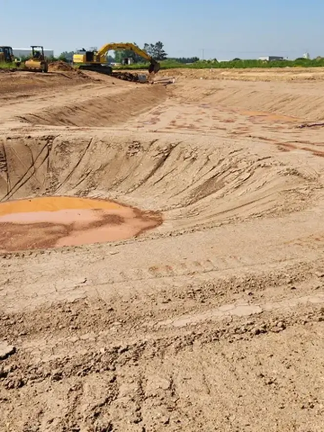 Pond Excavation & Retention Basin Construction