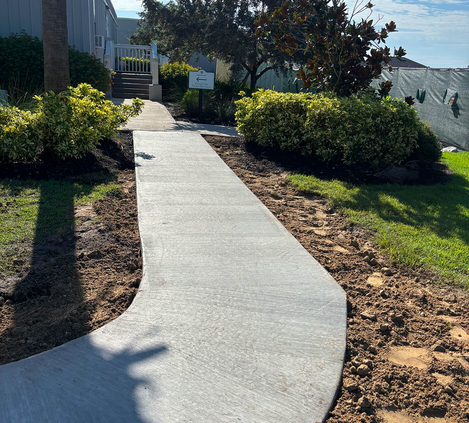 ADA compliant sidewalk repair, City of Fort Myers project